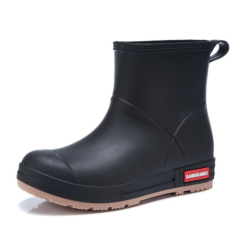 Unisex čizme za kišu do sredine lista, debela potplata, vodootporne, protuklizne, slip-on, PVC vamp, za sve sezone