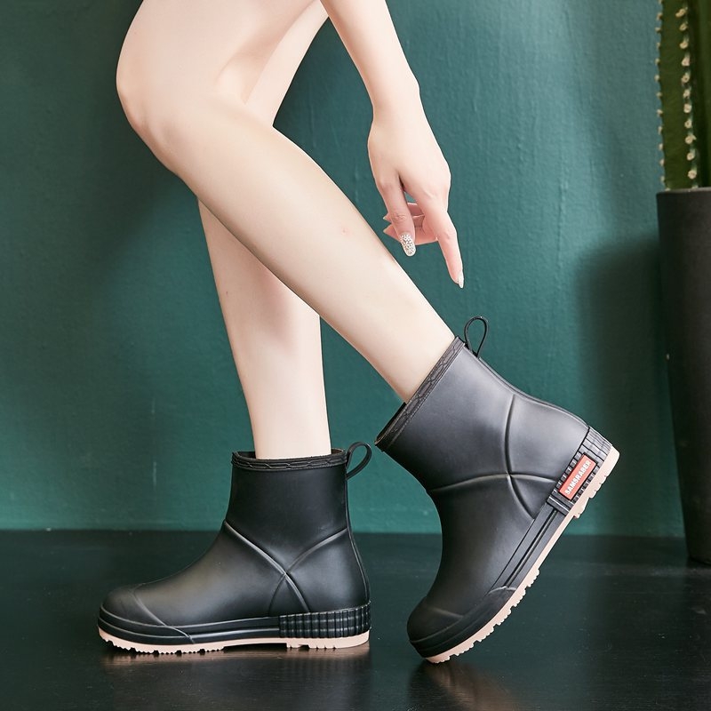 Unisex čizme za kišu do sredine lista, debela potplata, vodootporne, protuklizne, slip-on, PVC vamp, za sve sezone