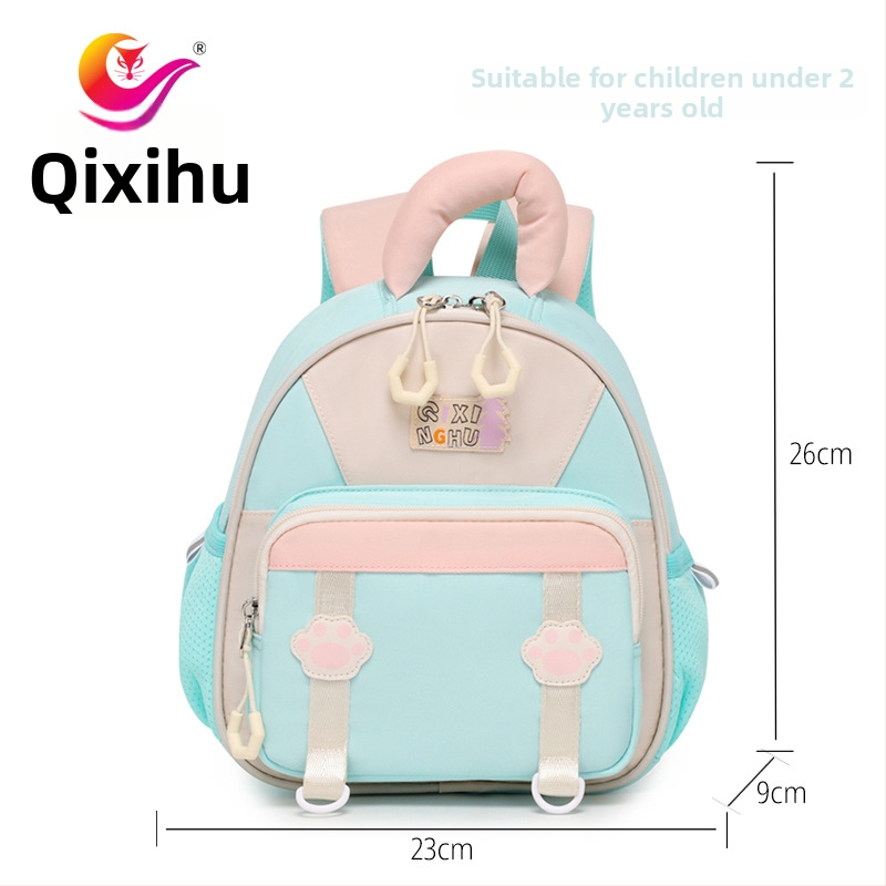 Detský ultraľahký batoh z polyesteru, priedušný, vodeodolný, s krivými ramennými popruhmi