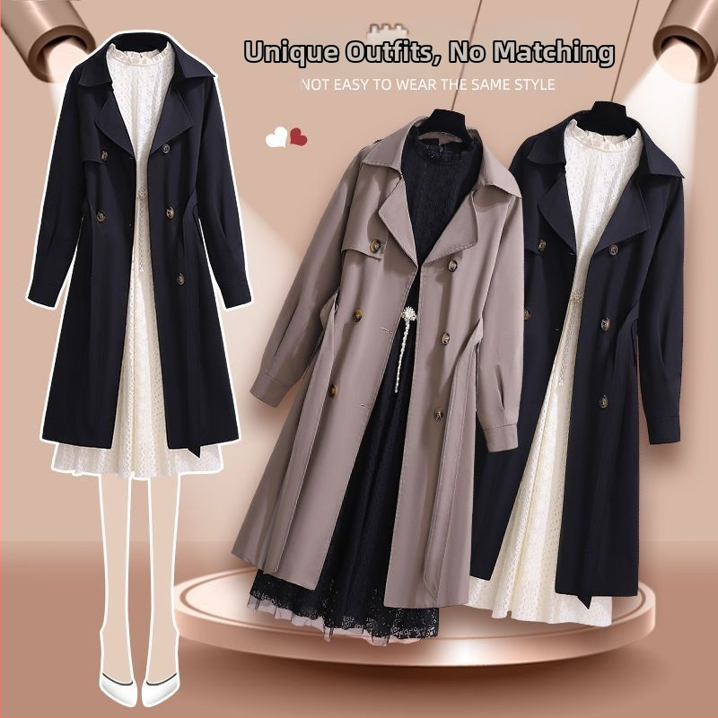 Trenčkot z chenille, golier typu saka, princezné rukávy, štýl kráľovnej sestry, jar 2025