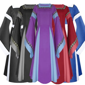 Srednjovjekovna unisex haljina, irski dugi stil, jacquard poliester, brend Man tianyu, dramski kostim