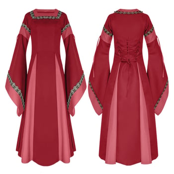 Srednjovjekovna unisex haljina, irski dugi stil, jacquard poliester, brend Man tianyu, dramski kostim