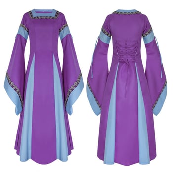 Srednjovjekovna unisex haljina, irski dugi stil, jacquard poliester, brend Man tianyu, dramski kostim
