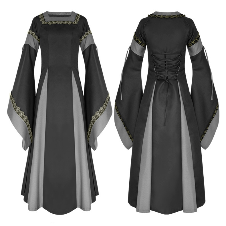 Srednjovjekovna unisex haljina, irski dugi stil, jacquard poliester, brend Man tianyu, dramski kostim