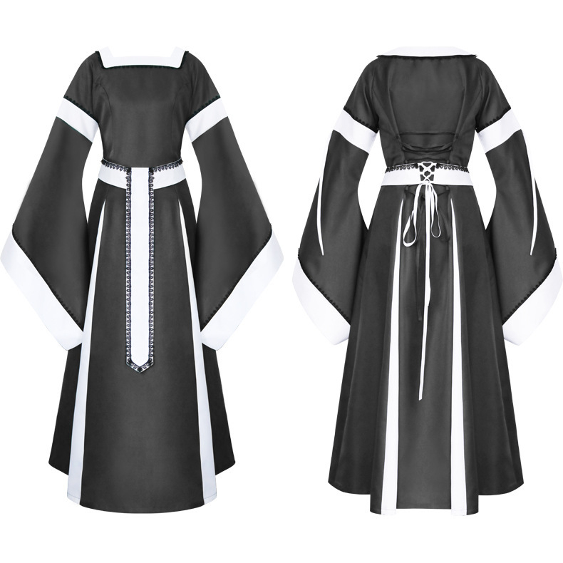 Srednjovjekovna unisex haljina, irski dugi stil, jacquard poliester, brend Man tianyu, dramski kostim