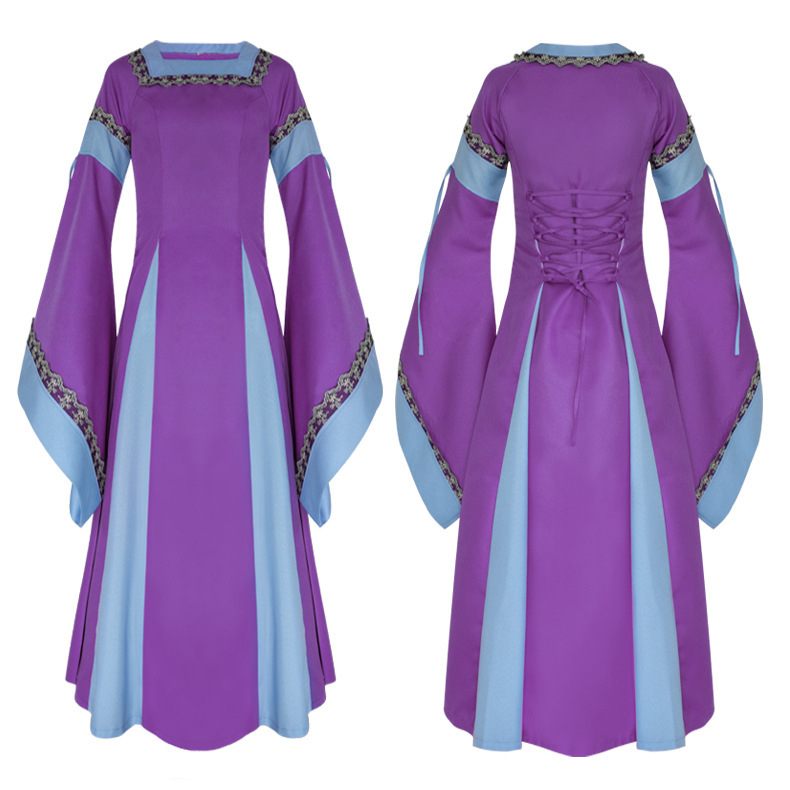 Srednjovjekovna unisex haljina, irski dugi stil, jacquard poliester, brend Man tianyu, dramski kostim
