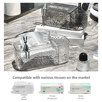 Κουτί χαρτικών τοίχου από πλαστικό — αδιάβροχο, πολυχρηστικό, μοντέλο yj910-2