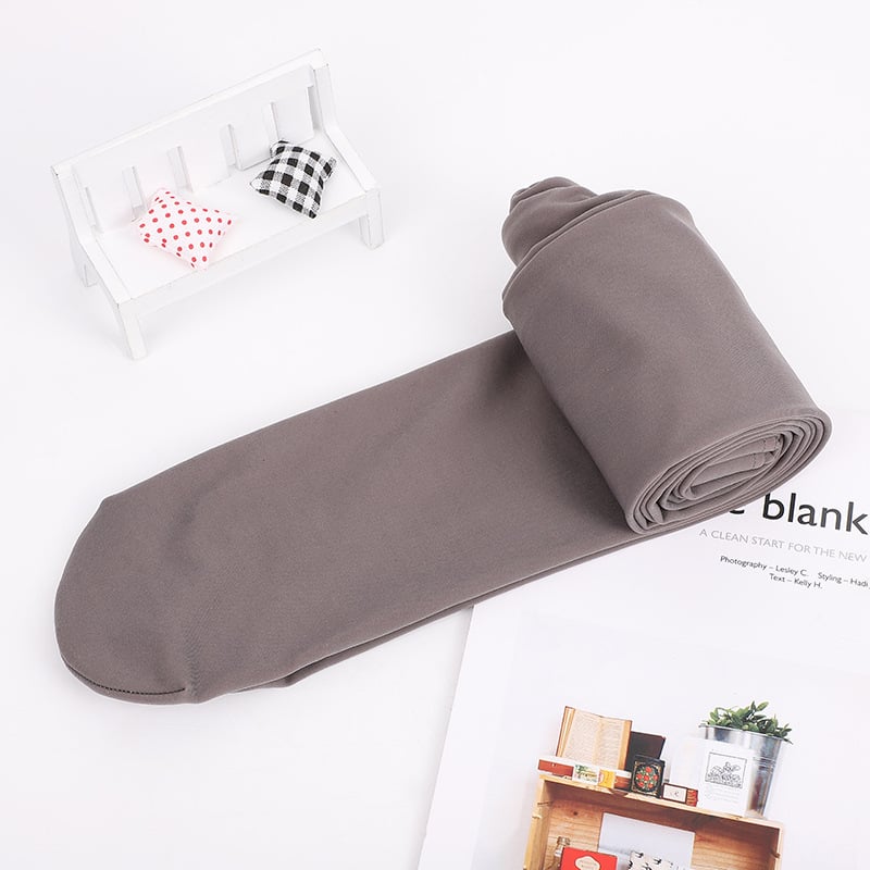 Νάιλον καλσόν με ανύψωση ισχίων, υψηλή μέση, διαφανή μεσαίας πυκνότητας, ένα πλευρικό gusset