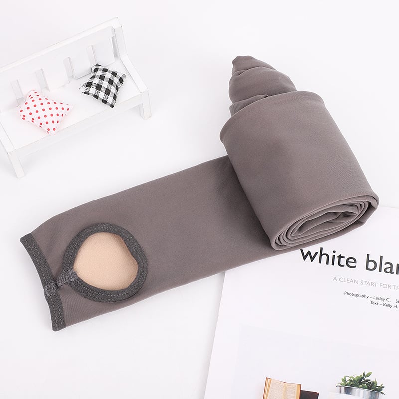 Νάιλον καλσόν με ανύψωση ισχίων, υψηλή μέση, διαφανή μεσαίας πυκνότητας, ένα πλευρικό gusset