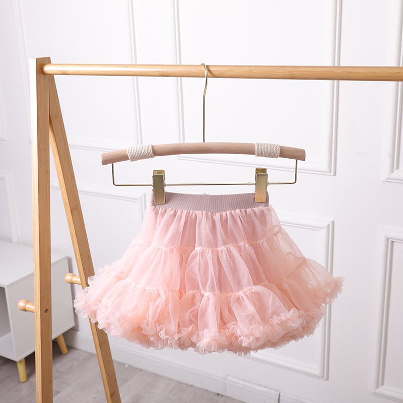 Fustă pentru copii în stil prințesă, din țesătură de gauză, fibre acrilice cu conținut de bumbac