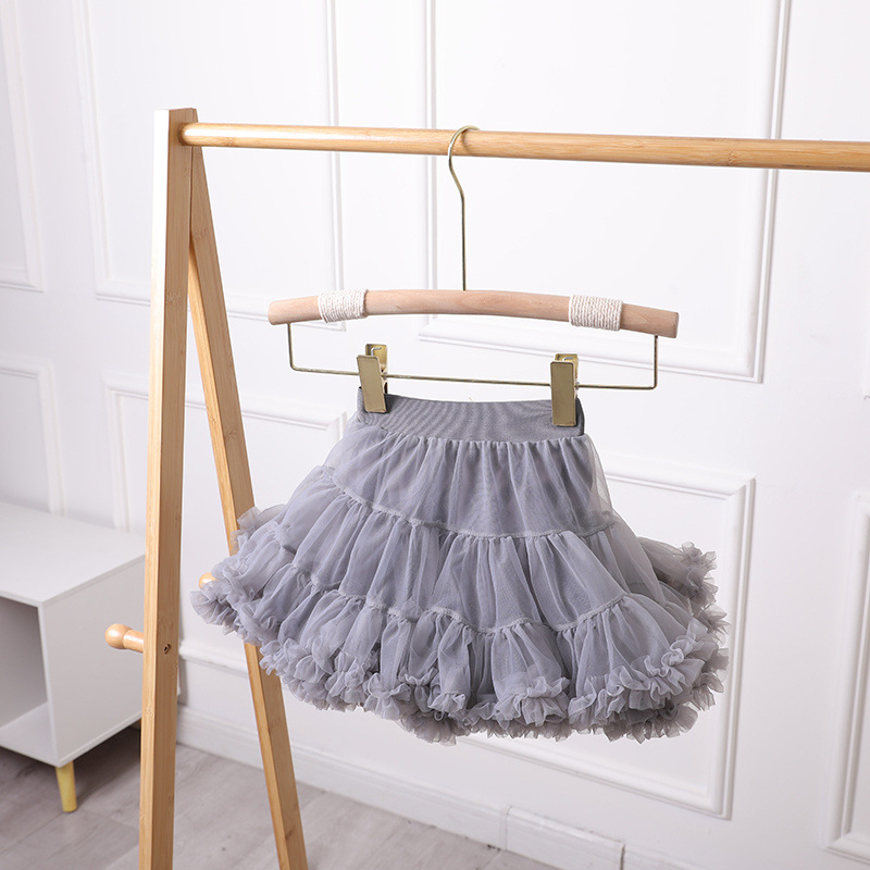 Fustă pentru copii în stil prințesă, din țesătură de gauză, fibre acrilice cu conținut de bumbac