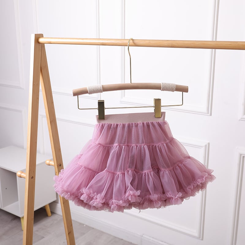 Fustă pentru copii în stil prințesă, din țesătură de gauză, fibre acrilice cu conținut de bumbac