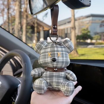 Плюшено мече – ключодържател, PU кожа, PP памук, персонализирани рисунки, за възраст 14+, унисекс