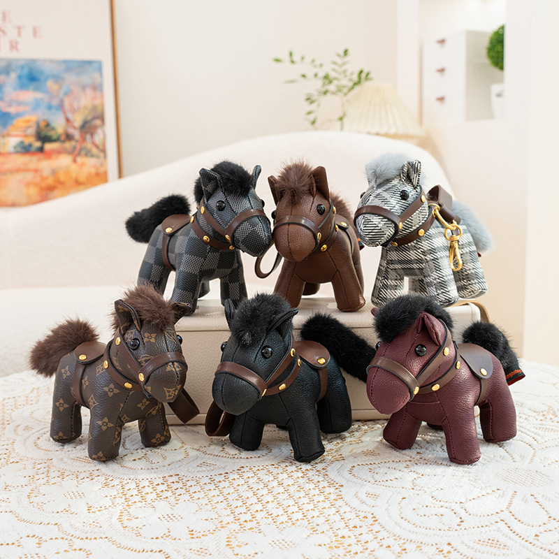 Плюшено мече – ключодържател, PU кожа, PP памук, персонализирани рисунки, за възраст 14+, унисекс