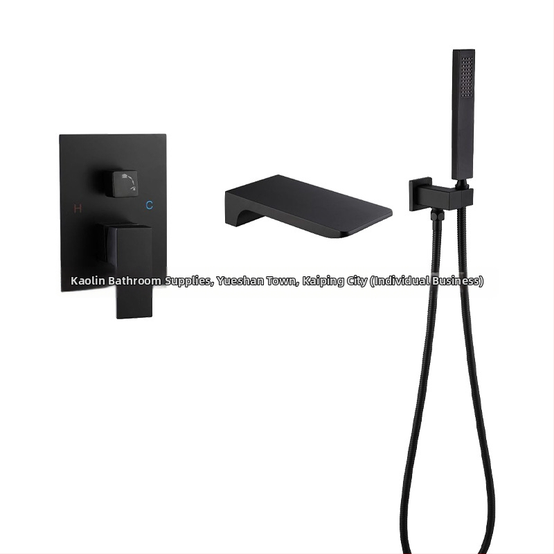 Kalin Kl-07 kúpeľná batéria, meďová zliatina, keramický disk, vstup/výstup 1/2 palca, 0-90°C, moderný minimalistický štýl, zdvihová rukoväť