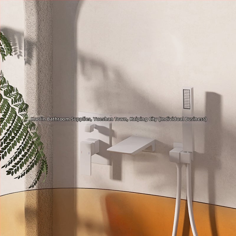 Kalin Kl-07 βρύση μπάνιου για μπανιέρα, κράμα χαλκού, κεραμικός δίσκος, είσοδος/έξοδος 1/2 in, 0-90°C, μοντέρνο μινιμαλιστικό στυλ, λαβή ανύψωσης