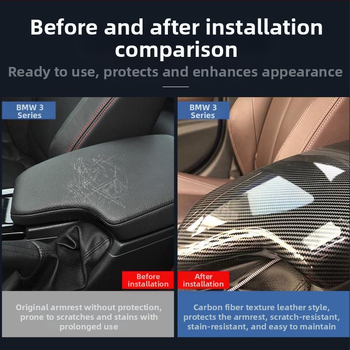 Kinracdine Capac din plastic pentru cotieră BMW – Compatibil cu Seria 3, Seria 5, Seria 7 și X1, X3, X5 – Capac decorativ pentru cutia centrală de depozitare