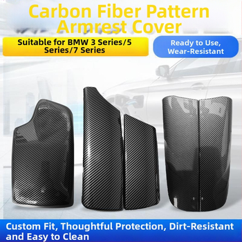 Kinracdine Capac din plastic pentru cotieră BMW – Compatibil cu Seria 3, Seria 5, Seria 7 și X1, X3, X5 – Capac decorativ pentru cutia centrală de depozitare