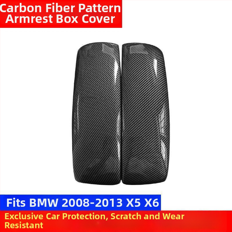 Kinracdine Capac din plastic pentru cotieră BMW – Compatibil cu Seria 3, Seria 5, Seria 7 și X1, X3, X5 – Capac decorativ pentru cutia centrală de depozitare