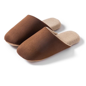 Papuci de interior pentru bărbați din nubuk, cu talpă antiderapantă, slip-on, model de iarnă 2025.