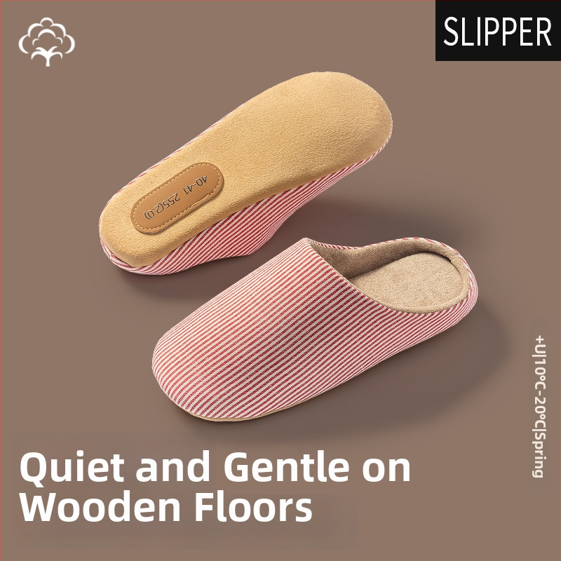 Papuci de interior pentru bărbați din nubuk, cu talpă antiderapantă, slip-on, model de iarnă 2025.