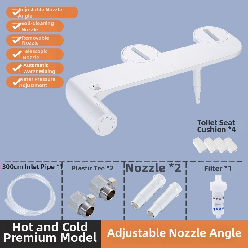 Okos WC-ülőke bidével — önkitisztító fúvóka, fenékmosás, női mosás, szifon öblítés, szétválasztott kialakítás