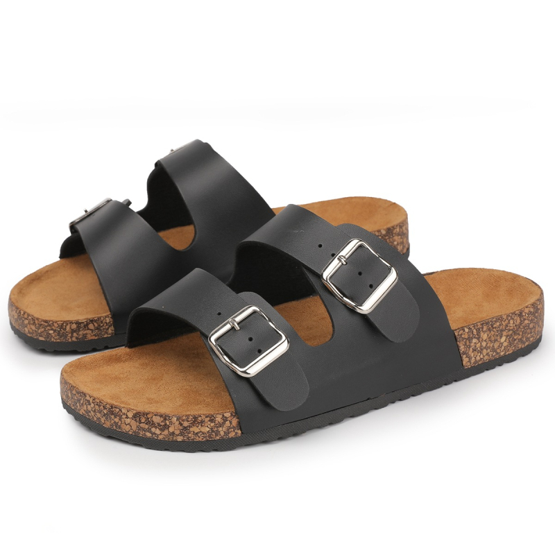 H.j.shark shark Unisex papuče za plažu, cvjetni uzorak, PU gornji dio, PU đon, bez vezica