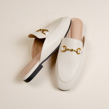 Korejskog stila, PU gornji dio, slip-on mule, gumena potplata, podstava od umjetne kože