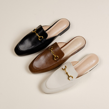 Korejskog stila, PU gornji dio, slip-on mule, gumena potplata, podstava od umjetne kože