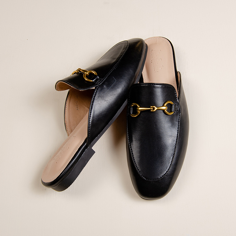 Korejskog stila, PU gornji dio, slip-on mule, gumena potplata, podstava od umjetne kože