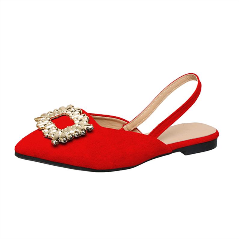 Παπούτσια με μία λουρίδα, μυτερό δάχτυλο, PU επάνω μέρος, PU επένδυση, Καλοκαίρι 2025