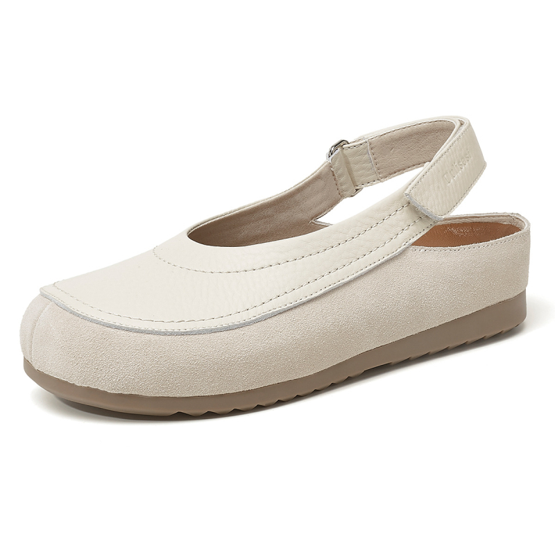 Ženske sandale s Velcro trakom, PU gornji dio, PVC potplat, okrugla prstna kapica, nizak profil