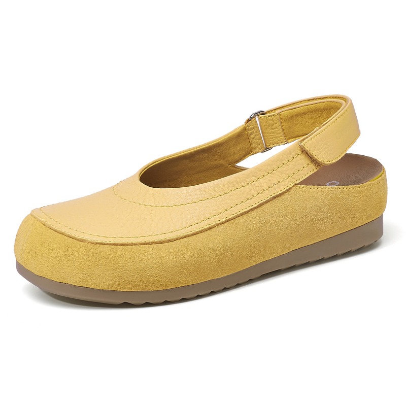 Ženske sandale s Velcro trakom, PU gornji dio, PVC potplat, okrugla prstna kapica, nizak profil