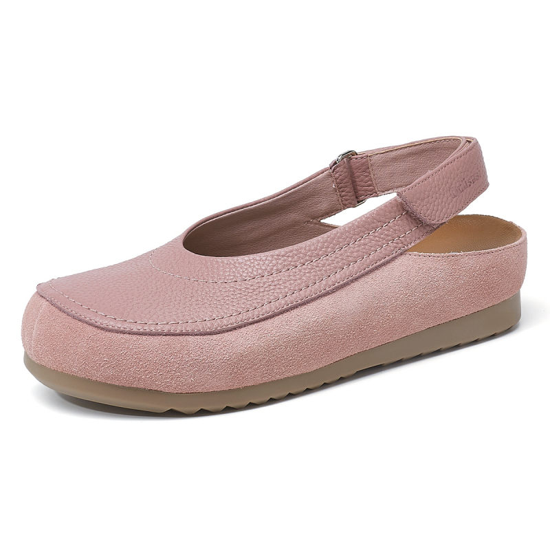 Ženske sandale s Velcro trakom, PU gornji dio, PVC potplat, okrugla prstna kapica, nizak profil