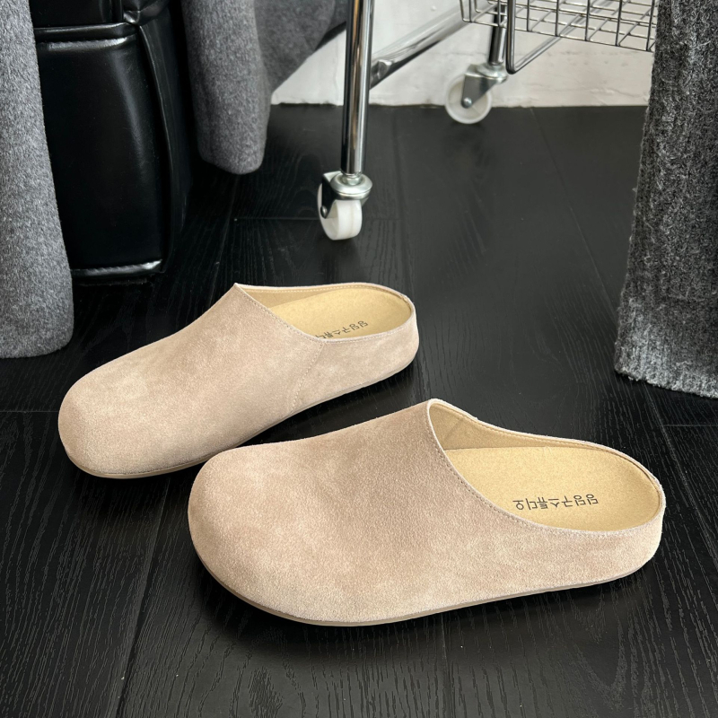 Ženske kožne casual cipele s zatvorenim prstom, gumeni potplat, ravna potpetica, debljina potplata 0–3 cm, slip-on