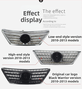 Μάσκα ψύξης αυτοκινήτου – Black Warrior στυλ – μεταλλική, εγκατάσταση στον ψύκτη