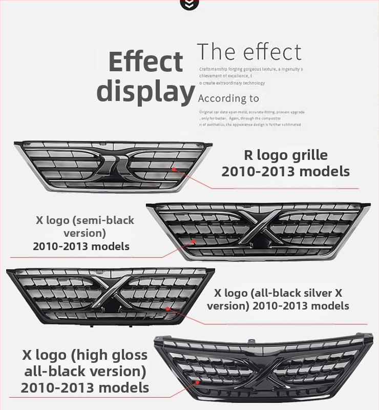 Μάσκα ψύξης αυτοκινήτου – Black Warrior στυλ – μεταλλική, εγκατάσταση στον ψύκτη