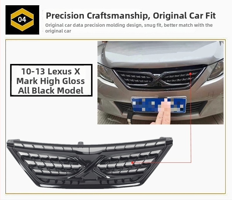 Μάσκα ψύξης αυτοκινήτου – Black Warrior στυλ – μεταλλική, εγκατάσταση στον ψύκτη