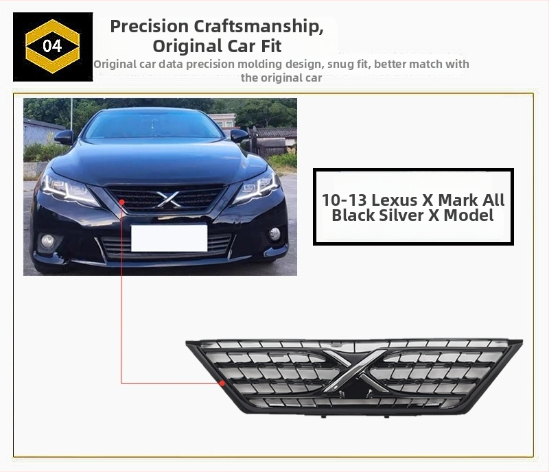 Μάσκα ψύξης αυτοκινήτου – Black Warrior στυλ – μεταλλική, εγκατάσταση στον ψύκτη