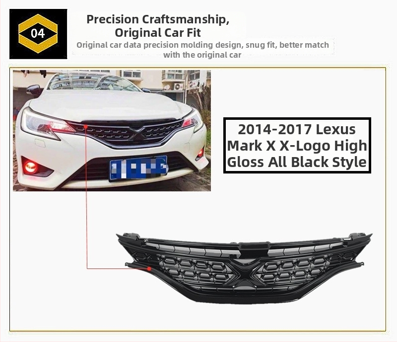 Μάσκα ψύξης αυτοκινήτου – Black Warrior στυλ – μεταλλική, εγκατάσταση στον ψύκτη