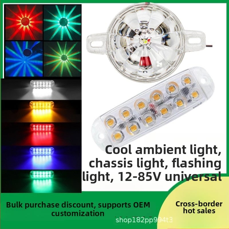 Φως πλαισίου για αυτοκίνητα και μοτοσικλέτες | εύρος τάσης 12–85 V | ισχύς 5 W | στερέωση με βίδες | θέσεις τοποθέτησης: πεντάλ, πίσω θύρα, μεσαία δικτύωση, σασί, οροφή