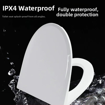 Chytrá vykurovaná doska na WC s okamžitým vykúrením a vyhrievaním kruhu sedadla, z PP dosky, rozteč otvorov 14, jednoduchá inštalácia, univerzálny dizajn.