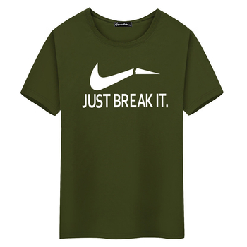 Muško pamučno T‑shirt s kratkim rukavima, udoban kroj, okrugli izrez, s motivom osmijeha