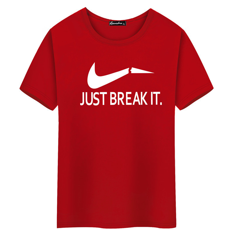 Muško pamučno T‑shirt s kratkim rukavima, udoban kroj, okrugli izrez, s motivom osmijeha