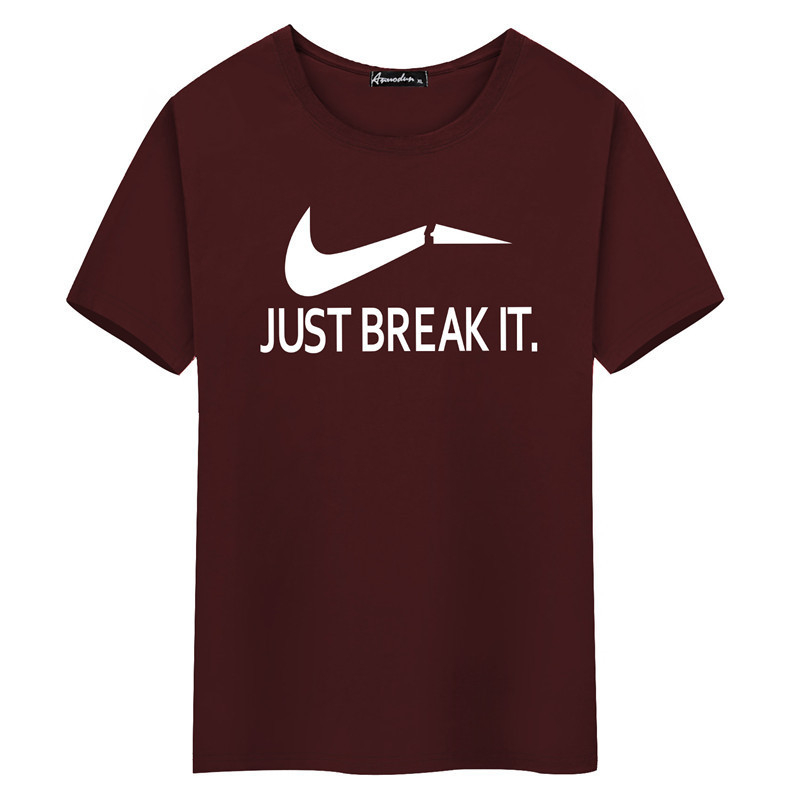 Muško pamučno T‑shirt s kratkim rukavima, udoban kroj, okrugli izrez, s motivom osmijeha