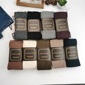 Καλσόν από βαμβάκι, ανύψωση γλουτών και διαμόρφωση σιλουέτας, μονόχρωμο, πλήρης μήκος, μεσαίο πάχος