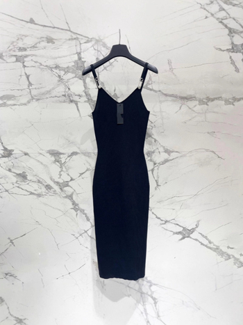 Pletena bodycon haljina bez rukava s dubokim V-izrezom, duga suknja, 3D uzorak, Lyocell 70–80%