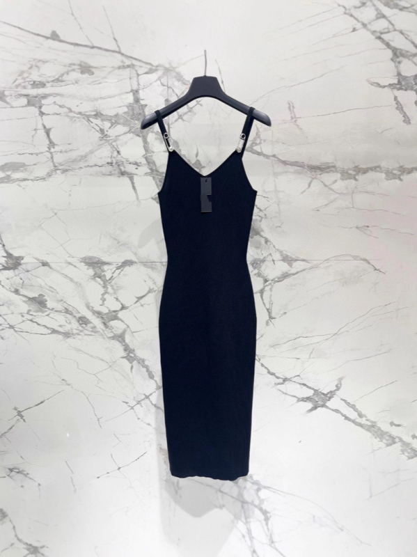 Pletena bodycon haljina bez rukava s dubokim V-izrezom, duga suknja, 3D uzorak, Lyocell 70–80%