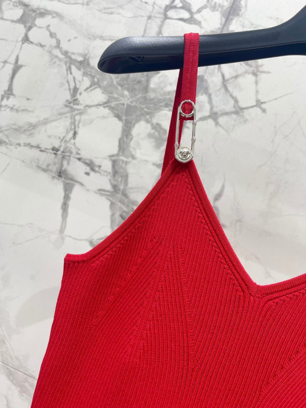 Pletena bodycon haljina bez rukava s dubokim V-izrezom, duga suknja, 3D uzorak, Lyocell 70–80%
