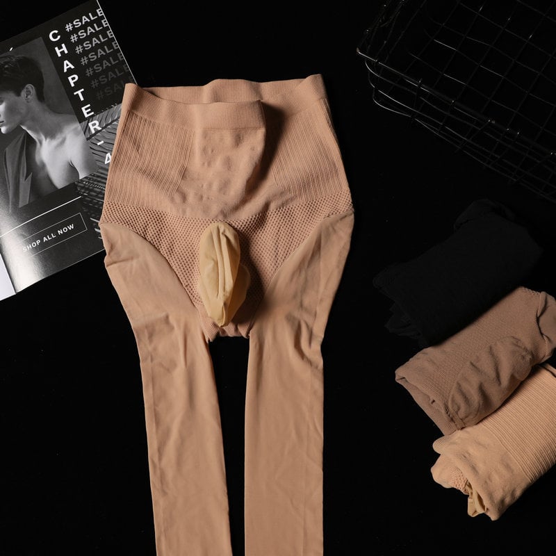 Νάιλον καλσόν με ανύψωση γλουτών, χωρίς ραφές, λεπτά, ακεταϊκό μίγμα 70–80%